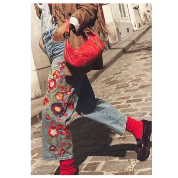 We The Free Willow Floral Embroidered Jeans - Picture 5 of 8